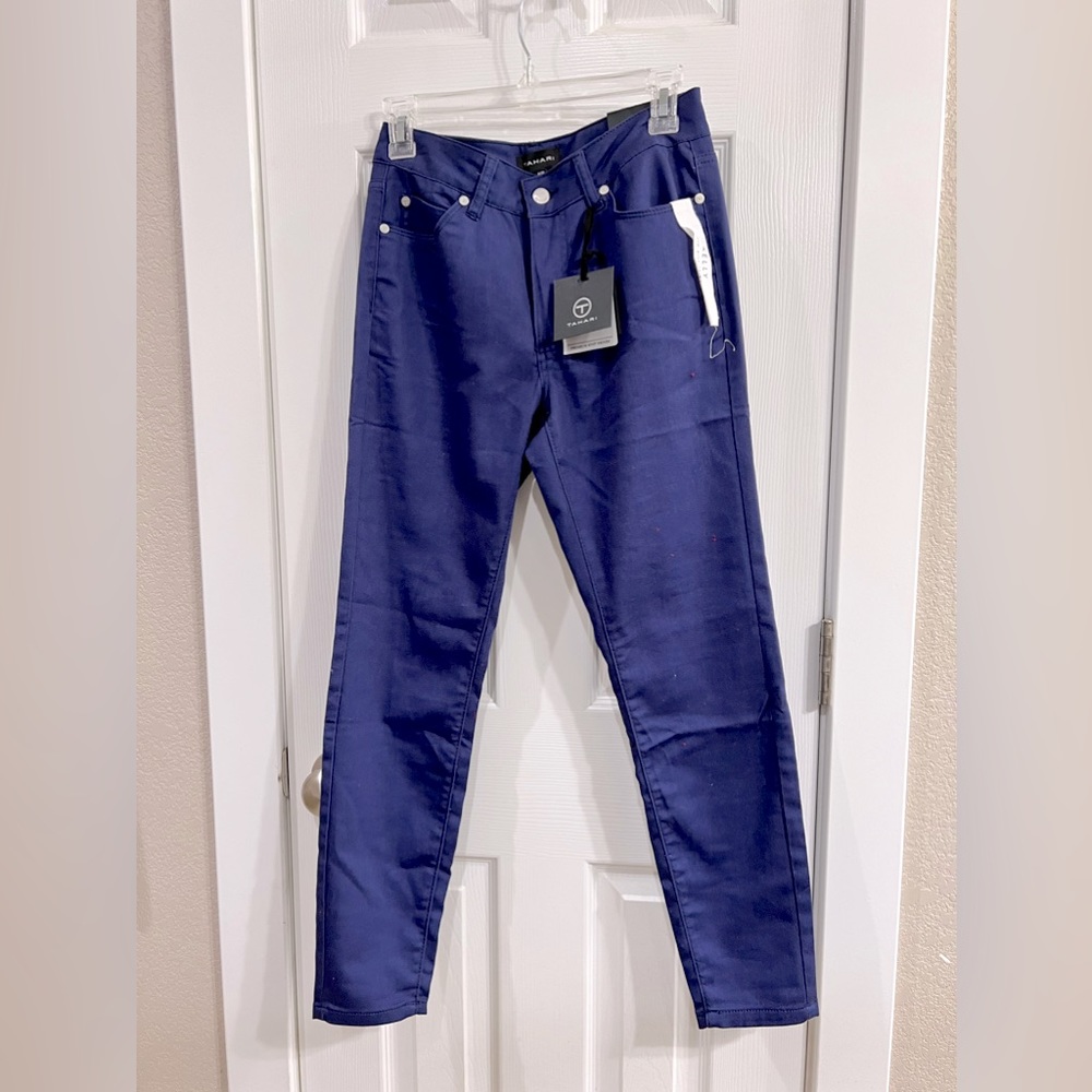 Tahari Royal Blue Skinny Pants